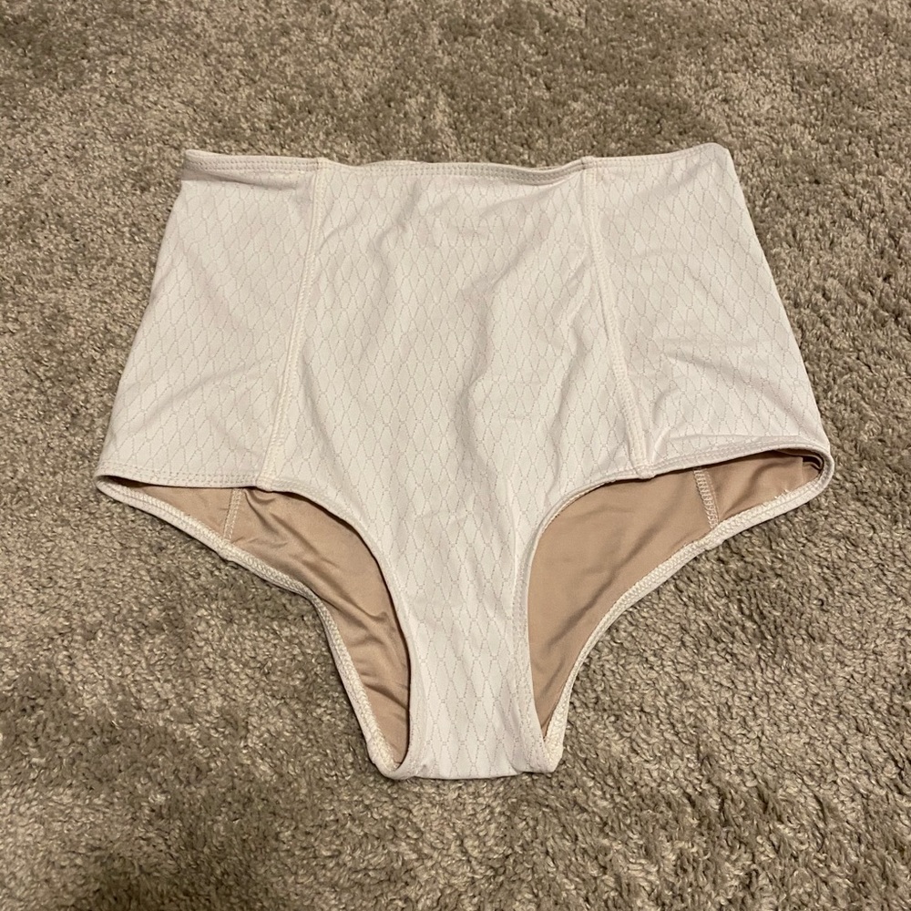 Kortni Jeane white snakeskin high waisted bottoms
